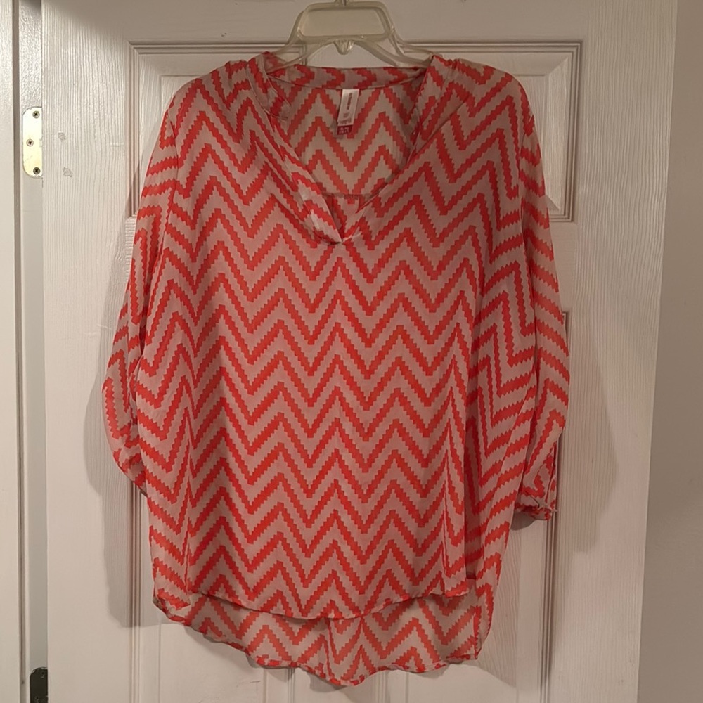 Chevron Patterned Women's Top